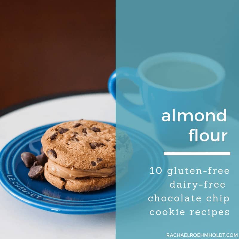 Gluten-free Dairy-free Chocolate Chip Cookie Recipes Made with Almond Flour