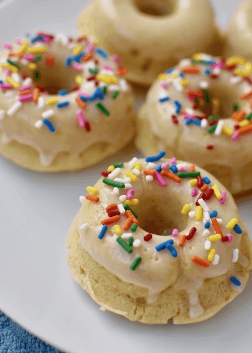 Gluten-free Donuts (vegan, dairy-free) - sprinkles