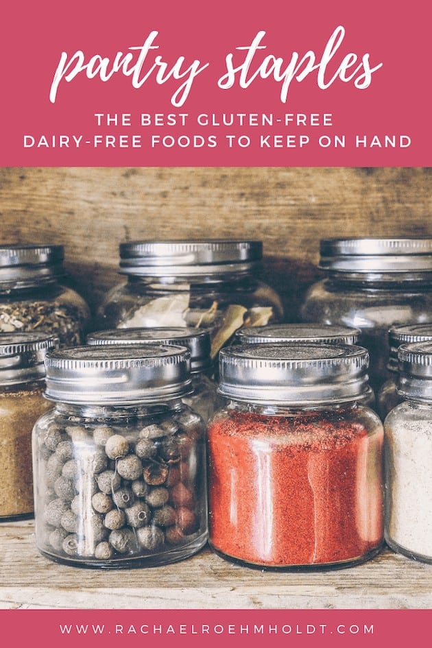 Pantry staples for a gluten-free dairy-free diet