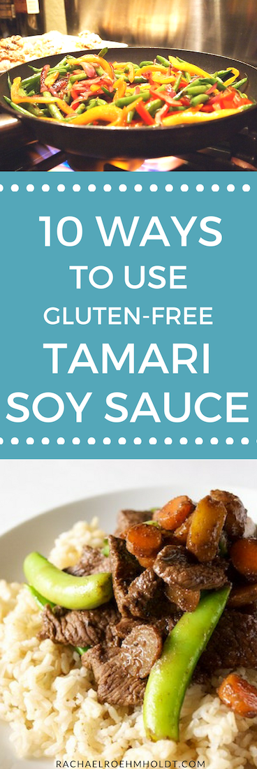 If you're new to being gluten-free, one ingredient that might be new to you is gluten-free tamari soy sauce. But if you aren't sure how to use it, check out these 10 simple ways to incorporate this ingredient into your meals. Click through for the whole post.