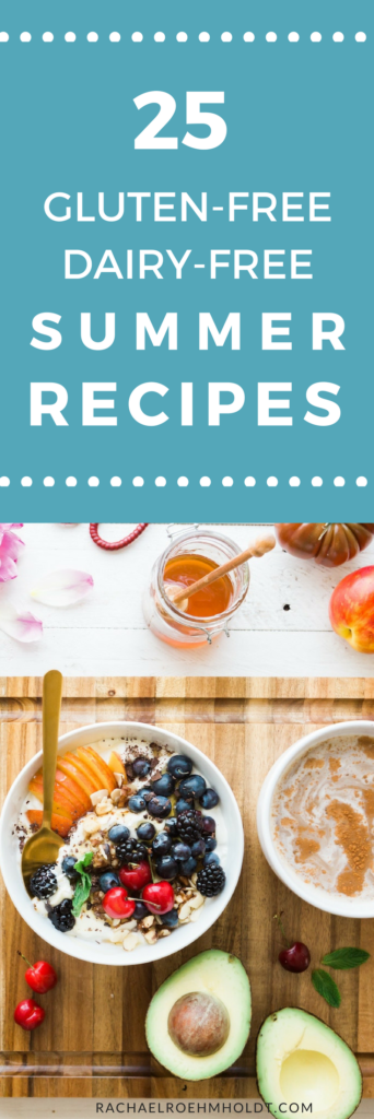 Looking for some summer recipes for your gluten-free dairy-free diet? Check out these 25 awesome recipes by clicking through to read the full post.