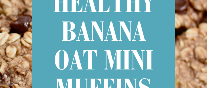 5-Ingredient Healthy Banana Oat Mini Muffins Gluten free Dairy free Vegan