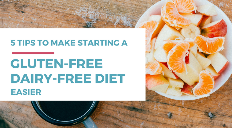 Are you just getting started eating a gluten-free or dairy-free diet? Check out these 5 tips to make the transition easier.