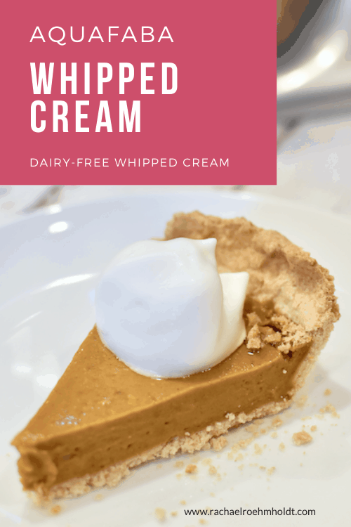 Dairy-free Aquafaba Whipped Cream