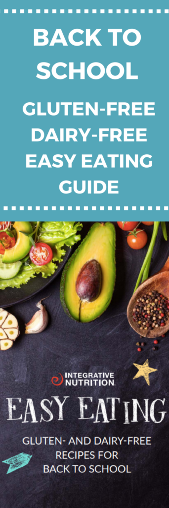 Get gluten-free dairy-free tips and recipes for back to school season with the Back to School Easy Eating Guide. Click through for instant access!