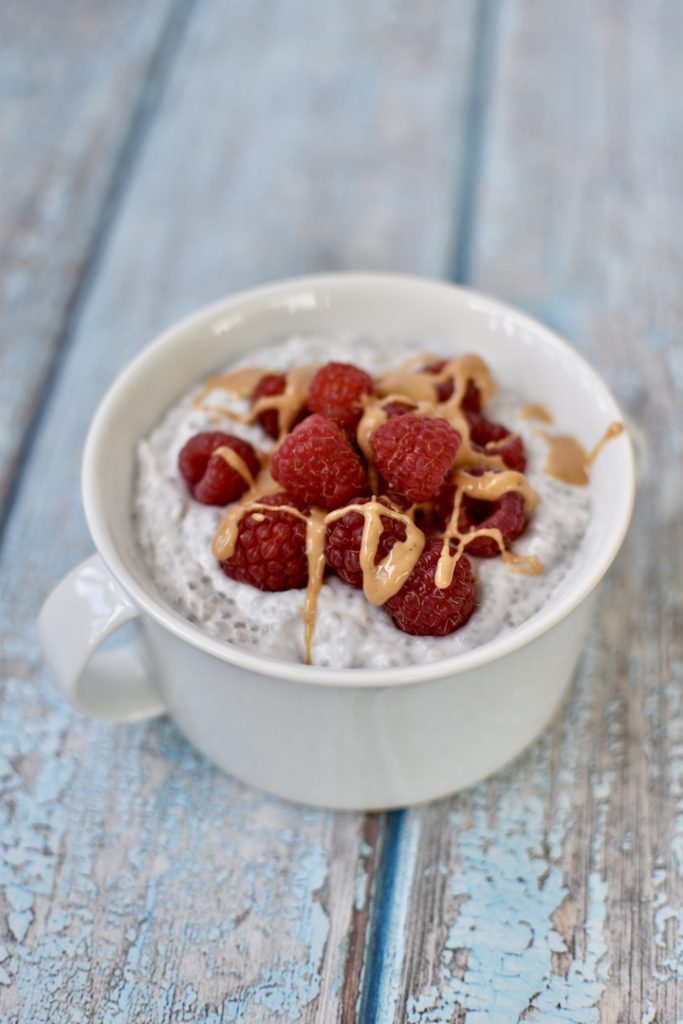Gluten-free dairy-free breakfast idea: chia pudding