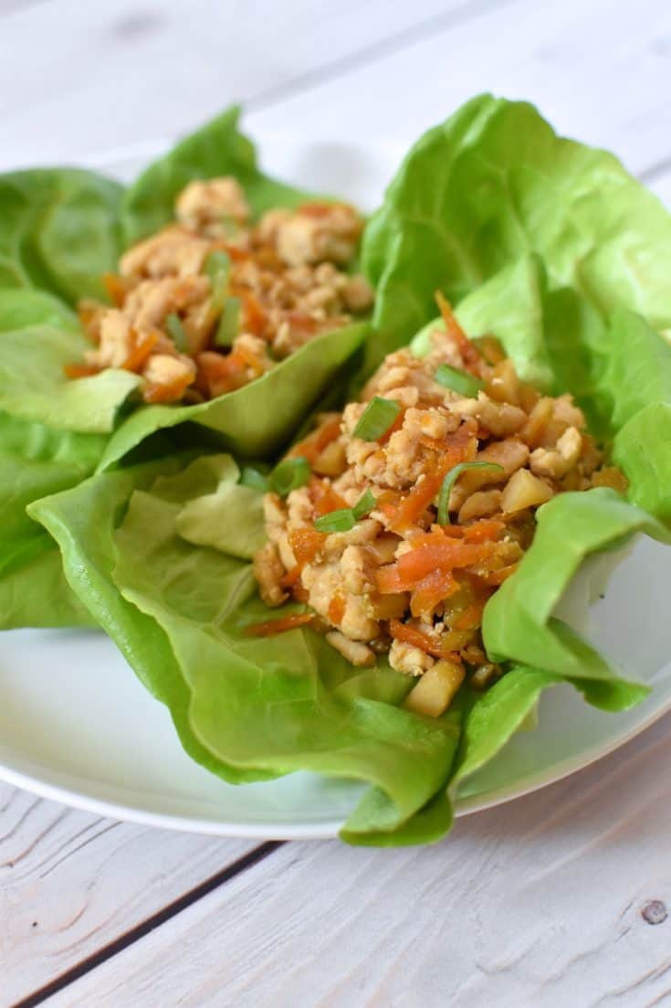 Gluten-free Dairy-free Chicken Lettuce Wraps Recipe