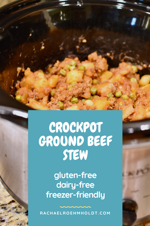 Gluten and Dairy-free Crockpot Ground Beef Stew