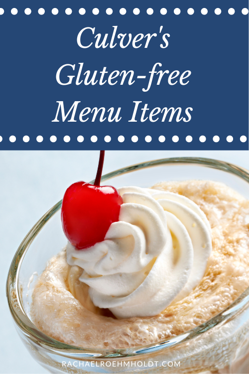 Culver's Gluten-free Menu Items