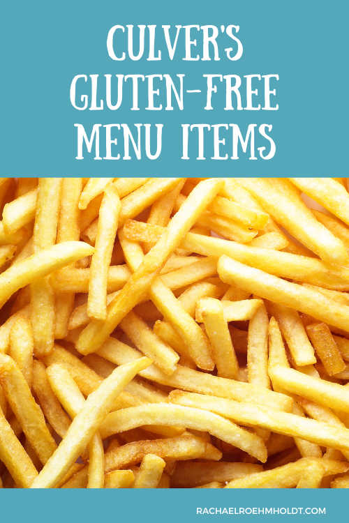 Culver's Gluten-free Menu Items
