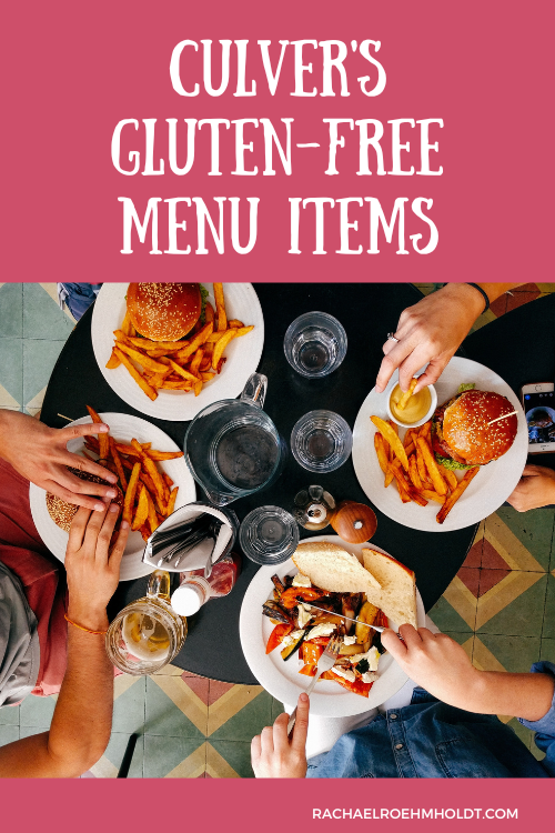 Culver's Gluten-free Menu Items