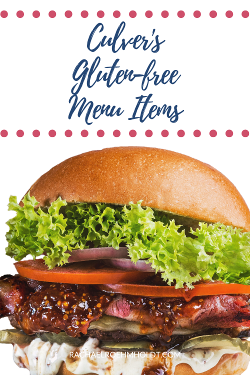 Culver's Gluten-free Menu Items