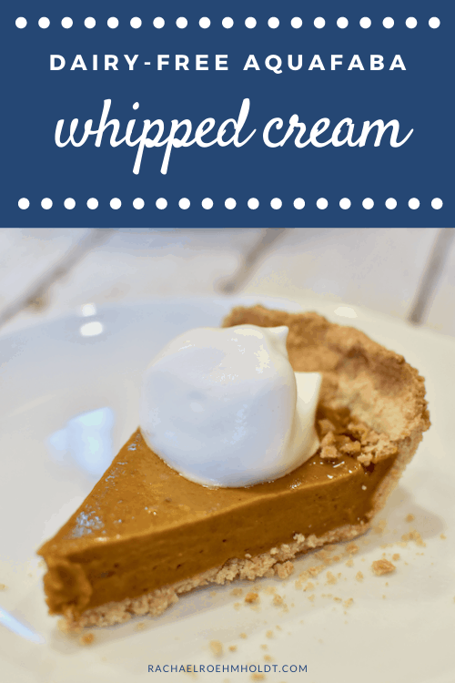 Dairy-free Aquafaba Whipped Cream