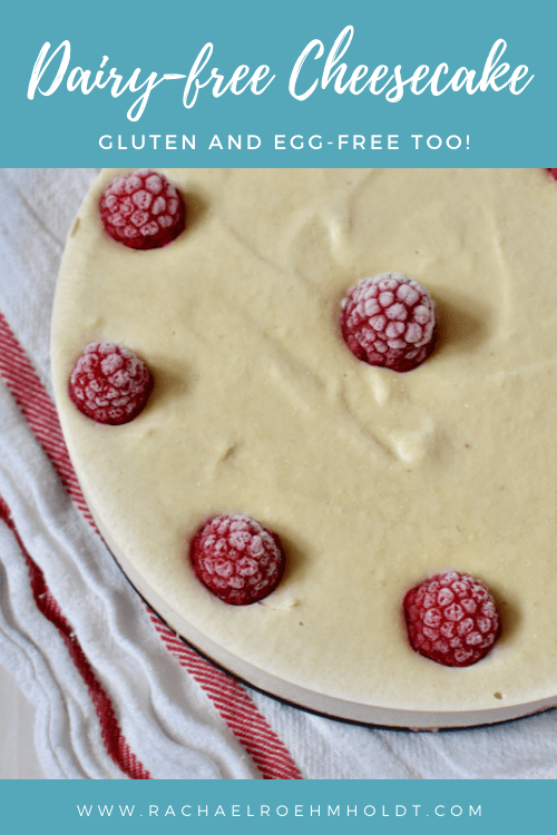 Dairy free Cheesecake Recipe (gluten and egg-free)