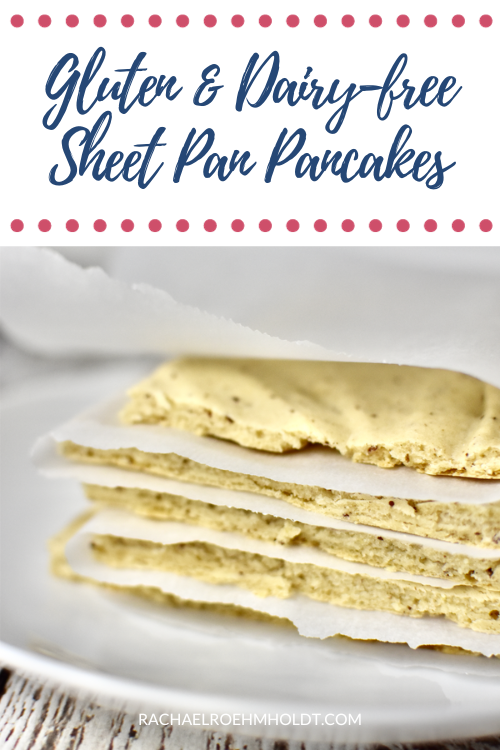 Dairy-free Sheet Pan Pancakes (Gluten-free, Vegan)