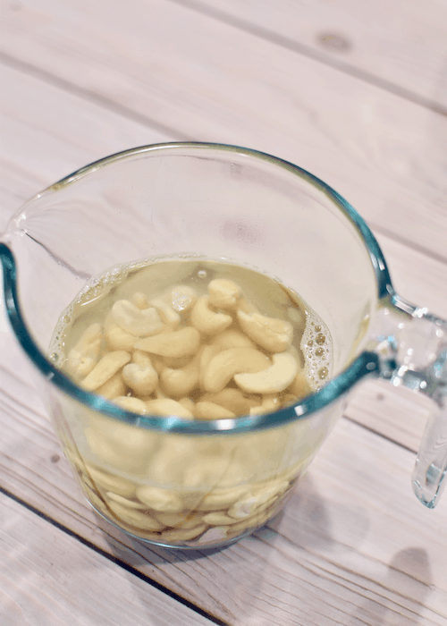 Dairy-free Sour Cream (Vegan) - Soaking the Cashews