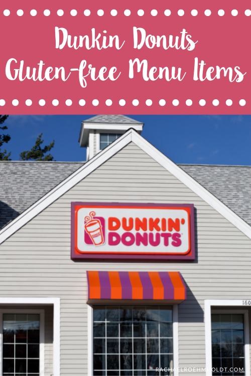 Dunkin Donuts Gluten-free Menu Items