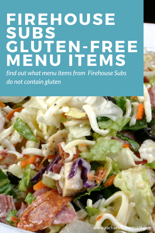 Firehouse Subs Gluten-free Menu Items