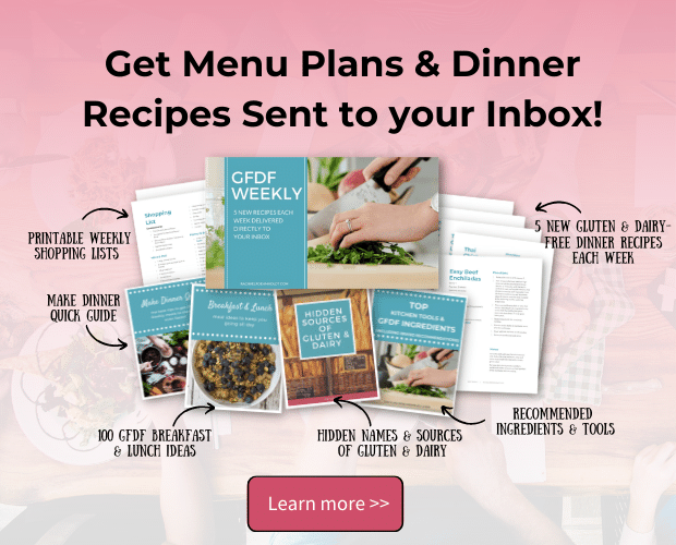 GFDF Weekly - Get Gluten and Dairy-free Menu Plans and Dinner Recipes Sent to your Inbox