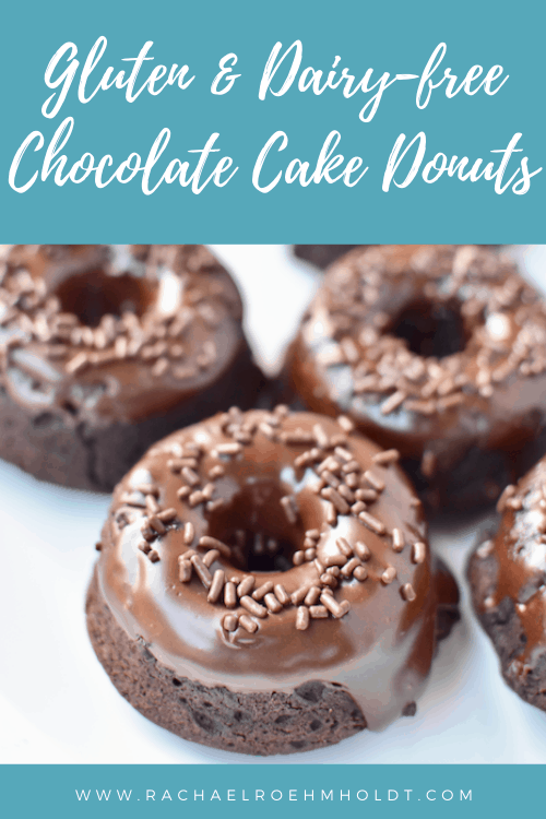 Gluten-free Chocolate Cake Donuts (Dairy-free, Vegan)