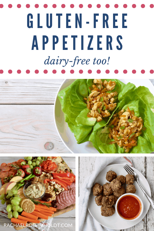 Gluten-free Appetizers - dairy-free too. Lettuce wraps, snack board, meatballs