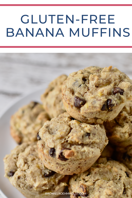 Gluten-free Banana Muffins with Chocolate Chips (Dairy-free, Egg-free)