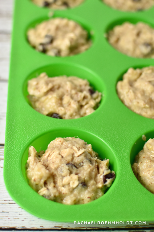 Gluten-free Banana Muffins with Chocolate Chips (Dairy-free, Egg-free)