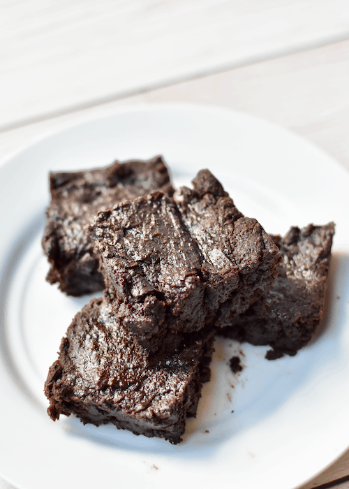 Gluten-free Brownies (Dairy-free, Vegan) - serving