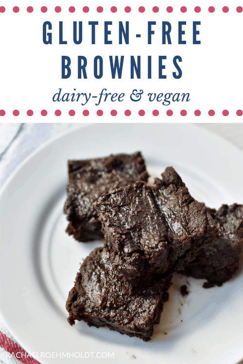 Gluten-free Brownies (Dairy-free, Vegan)