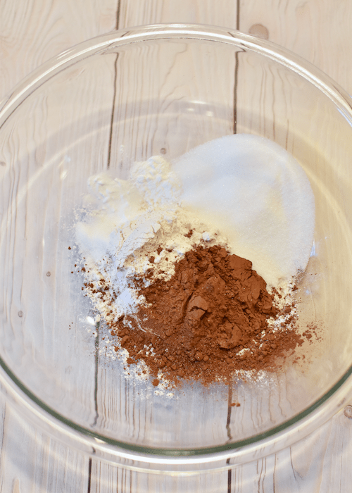 Gluten-free Brownies (Dairy-free, Vegan) - dry ingredients