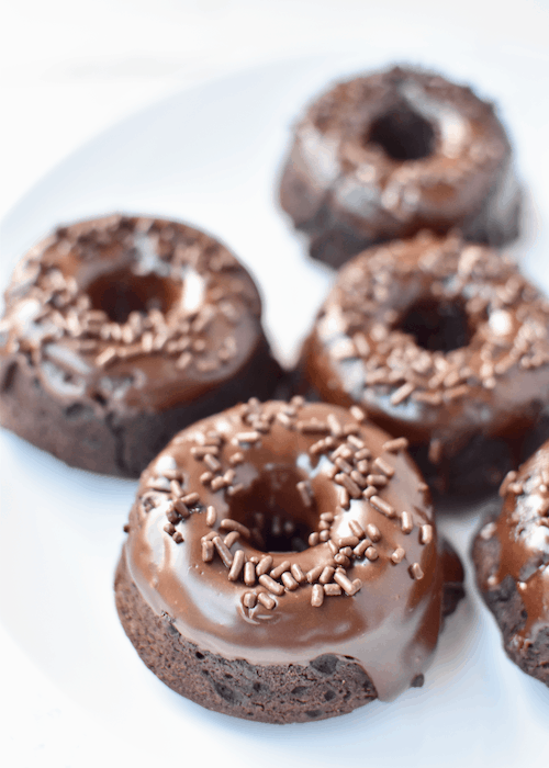 Gluten-free Brownies (Dairy-free, Vegan) - dipped and sprinkles