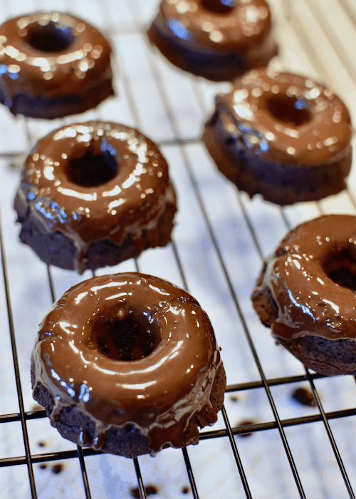 Gluten-free Brownies (Dairy-free, Vegan) - dipped in glaze