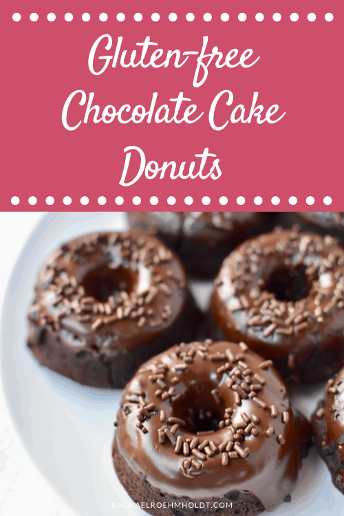 Gluten-free Chocolate Cake Donuts (Dairy-free, Vegan)