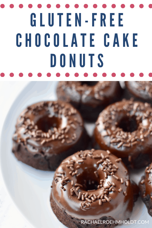 Gluten-free Chocolate Cake Donuts (Dairy-free, Vegan)