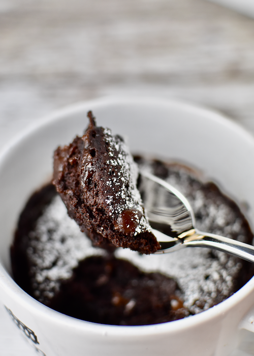 Gluten-free Chocolate Mug Cake (Dairy-free, Egg-free)