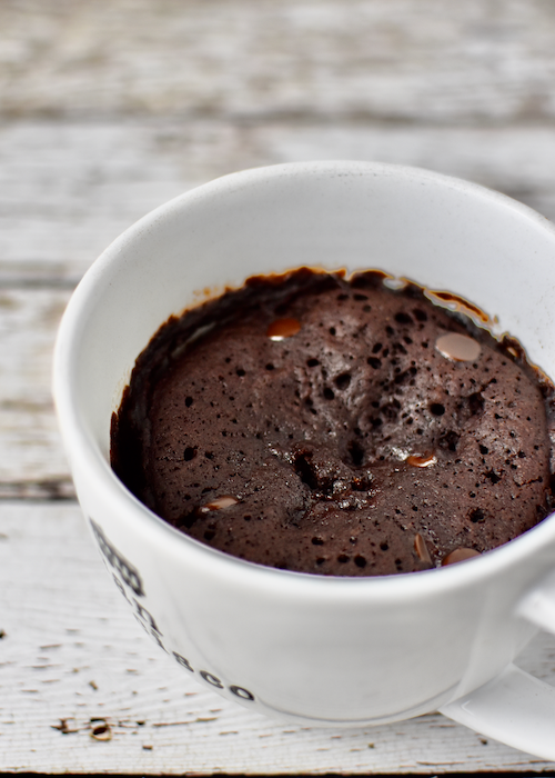 Gluten-free Chocolate Mug Cake (Dairy-free, Egg-free)