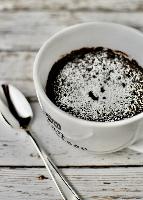 Gluten-free Chocolate Mug Cake (Dairy-free, Egg-free)