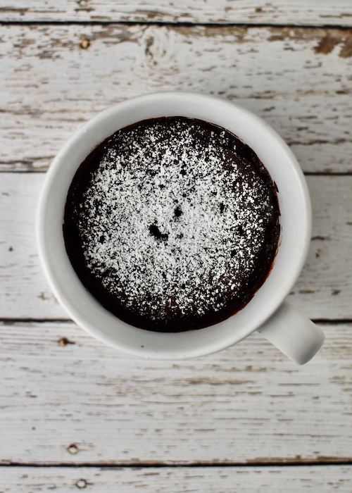 Gluten-free Chocolate Mug Cake (Dairy-free, Egg-free)