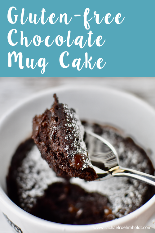 Gluten-free Chocolate Mug Cake (Dairy-free, Egg-free)