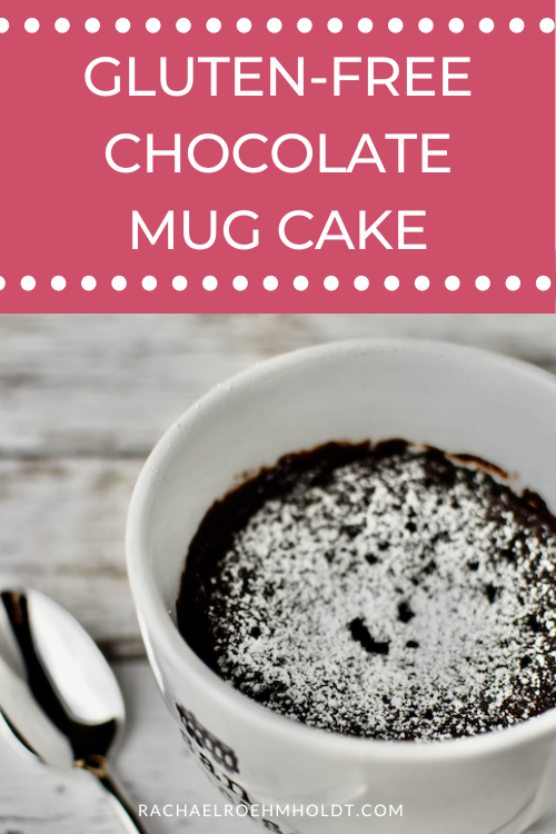 Gluten-free Chocolate Mug Cake (Dairy-free, Egg-free)