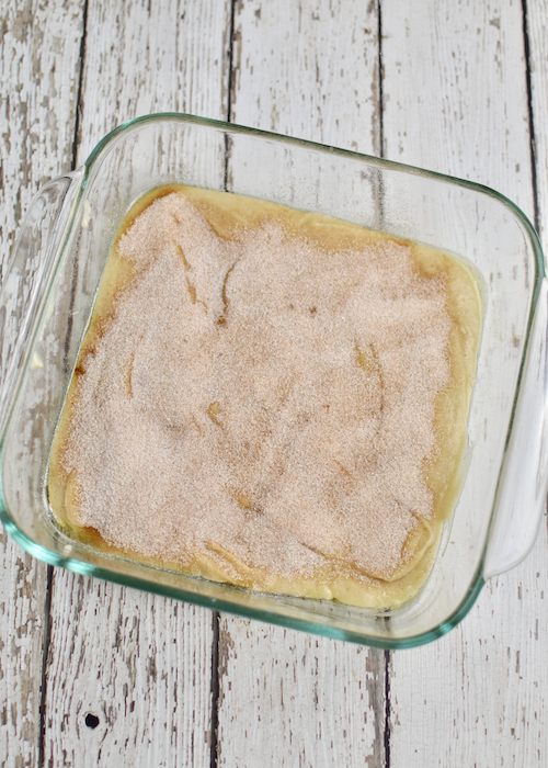 Gluten-free Coffee Cake - transfer the batter 1