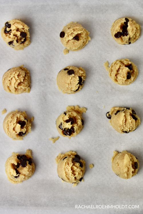 Gluten-free Cookie Dough (Dairy-free, Egg-free, Vegan) - scooping the dough