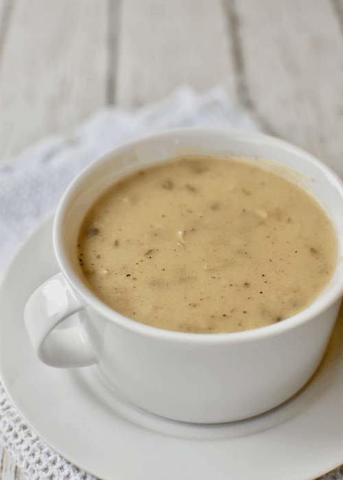 Dairy-free Cream of Mushroom Soup (Vegan, Gluten-free)