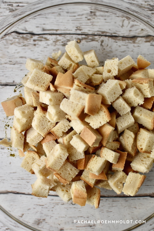 Gluten-free Croutons (dairy-free, egg-free)