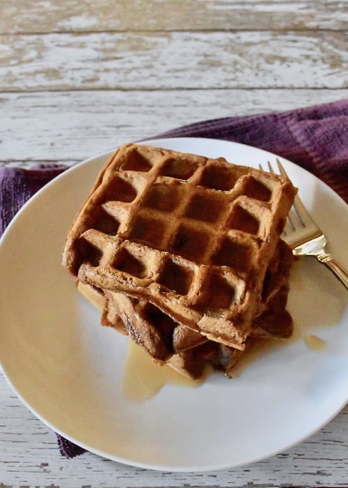 Gluten-free Dairy-free Gingerbread Waffles