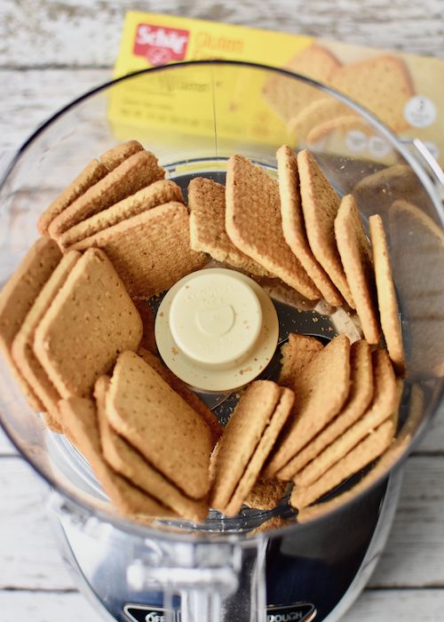 Gluten-free Graham Cracker Crust - process the graham crackers