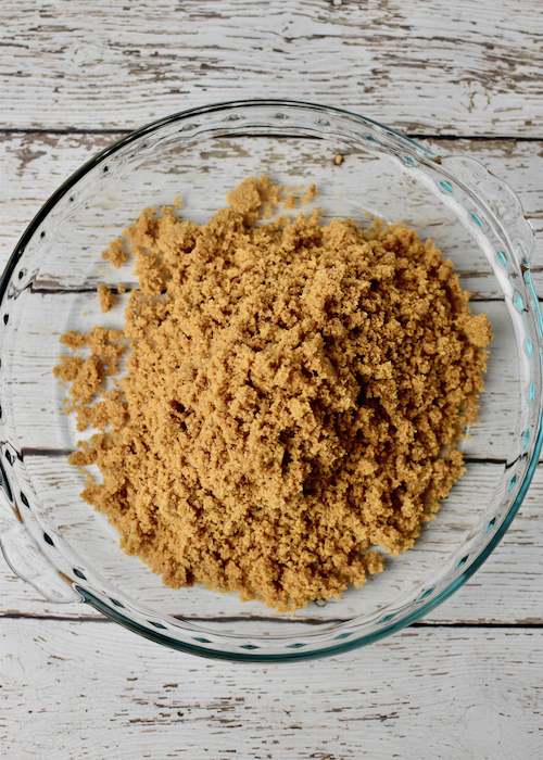 Gluten-free Graham Cracker Crust - transfer to pie plate