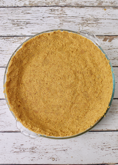 Gluten-free Graham Cracker Crust - finished pie crust