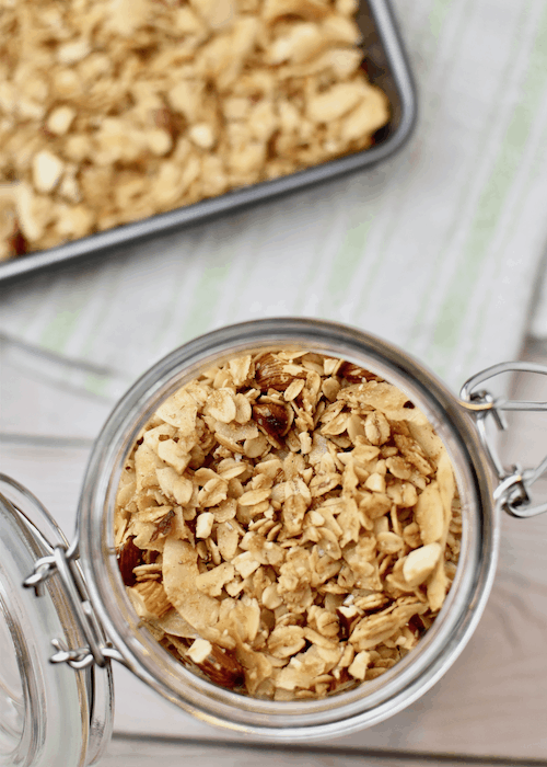 Gluten-free Granola Recipe (Dairy-free, Vegan)