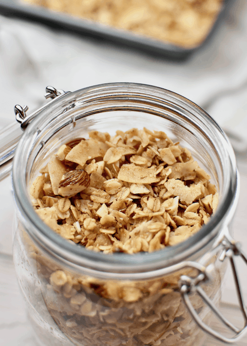 Gluten-free Granola Recipe (Dairy-free, Vegan)